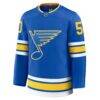 Jordan Binnington St. Louis Blues Fashion7 Home Premium Player Jersey - Blue - Side View