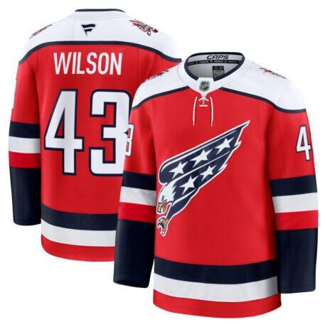 Tom Wilson Washington Capitals Fashion7 Alternate Premium Player Jersey - Red - Front View
