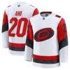 Sebastian Aho Carolina Hurricanes Fashion7 Away Premium Jersey - White - Front View