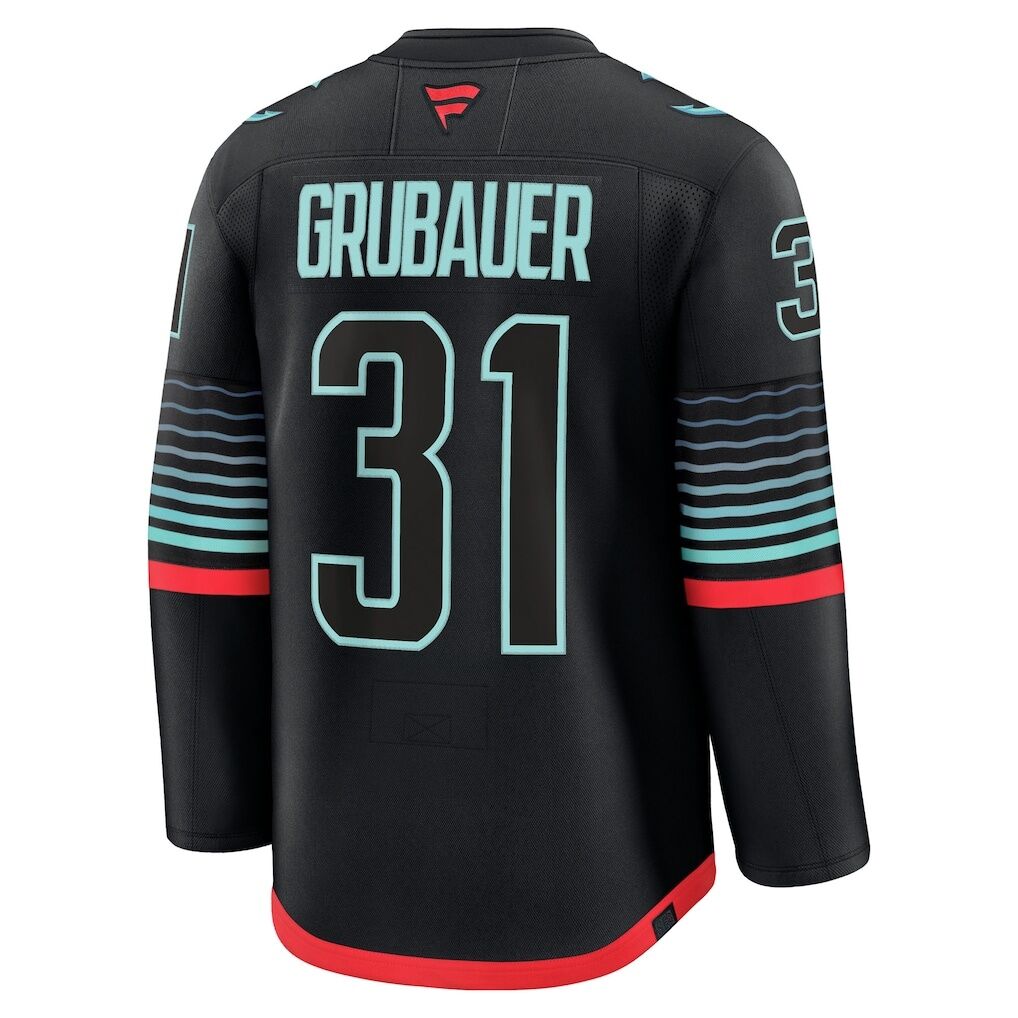Philipp Grubauer Seattle Kraken Fashion7 Alternate Premium Player Jersey