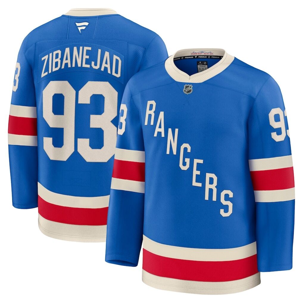 Mika Zibanejad New York Rangers Fashion7 Centennial Premium Jersey