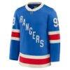 Mika Zibanejad New York Rangers Fashion7 Centennial Premium Jersey - Blue - Side View