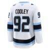 Logan Cooley Utah Mammoth Fashion7 Away Premium Player Jersey - White - Detail View
