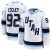 Logan Cooley Utah Mammoth Fashion7 Away Premium Player Jersey - White - Front View