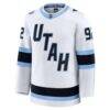 Logan Cooley Utah Mammoth Fashion7 Away Premium Player Jersey - White - Side View