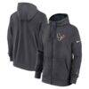 Houston Texans Nike Primetime Club Full-Zip Hoodie - - Front View