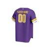 LSU Tigers GameDay Greats Unisex NIL Pick-A-Player Baseball Lightweight Jersey - Purple - Detail View
