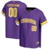 LSU Tigers GameDay Greats Youth NIL Pick-A-Player Baseball Lightweight Jersey - Purple - Front View