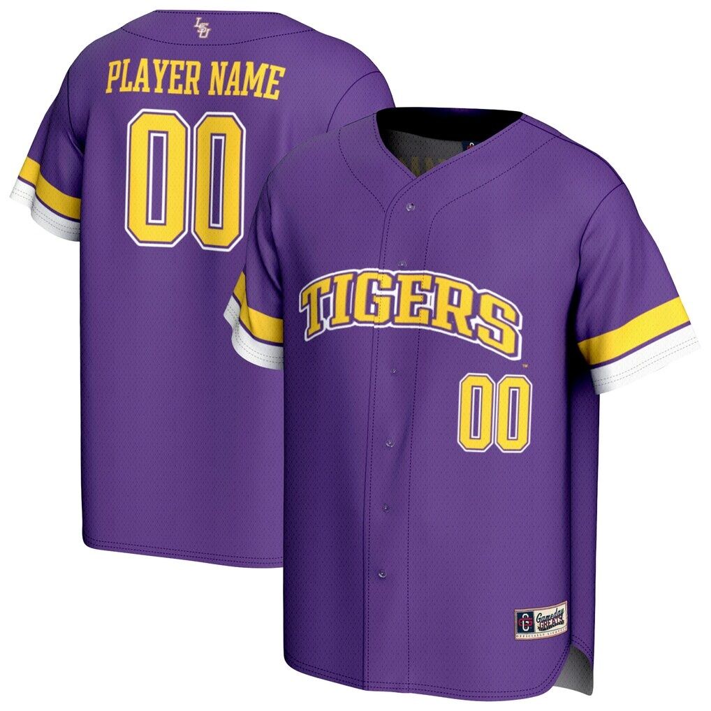 LSU Tigers GameDay Greats Youth NIL Pick-A-Player Baseball Lightweight Jersey