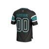 Coastal Carolina Chanticleers GameDay Greats Youth NIL Lightweight Collegiate Football Fashion Jersey - Black - Detail View