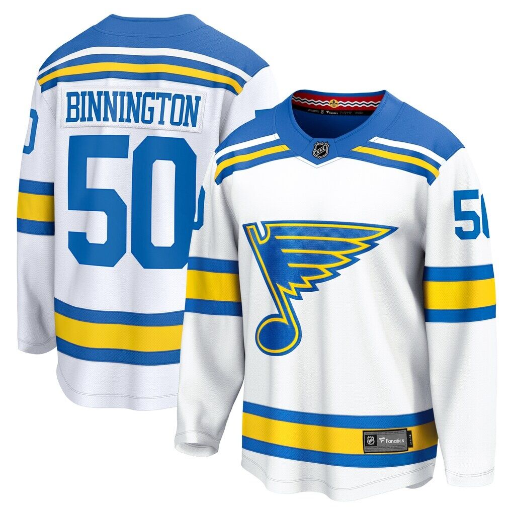 Jordan Binnington St. Louis Blues Fashion7 Away Breakaway Player Jersey