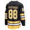 David Pastrnak Boston Bruins Fashion7 Home Breakaway Player Jersey - Black - Detail View