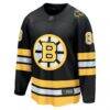 David Pastrnak Boston Bruins Fashion7 Home Breakaway Player Jersey - Black - Side View