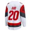 Sebastian Aho Carolina Hurricanes Fashion7 Away Breakaway Jersey - White - Detail View