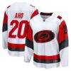 Sebastian Aho Carolina Hurricanes Fashion7 Away Breakaway Jersey - White - Front View