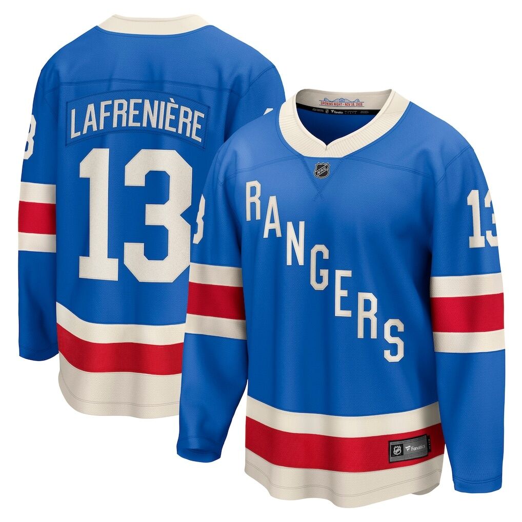 Alexis Lafreniere New York Rangers Fashion7 Centennial Breakaway Jersey