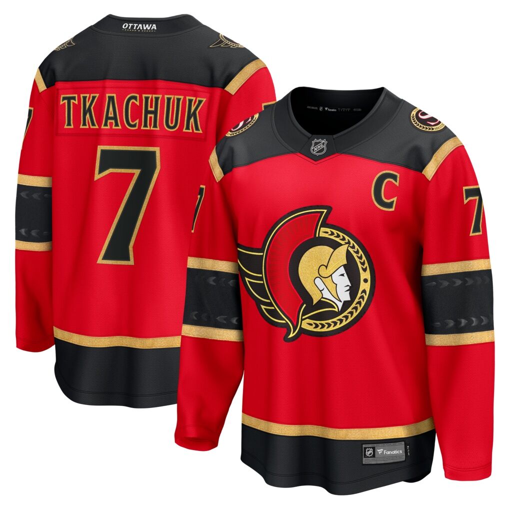 Brady Tkachuk Ottawa Senators Fashion7 Alternate Breakaway Jersey