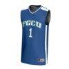 #1 Florida Gulf Coast Eagles GameDay Greats Youth Lightweight Basketball Jersey - Blue - Side View