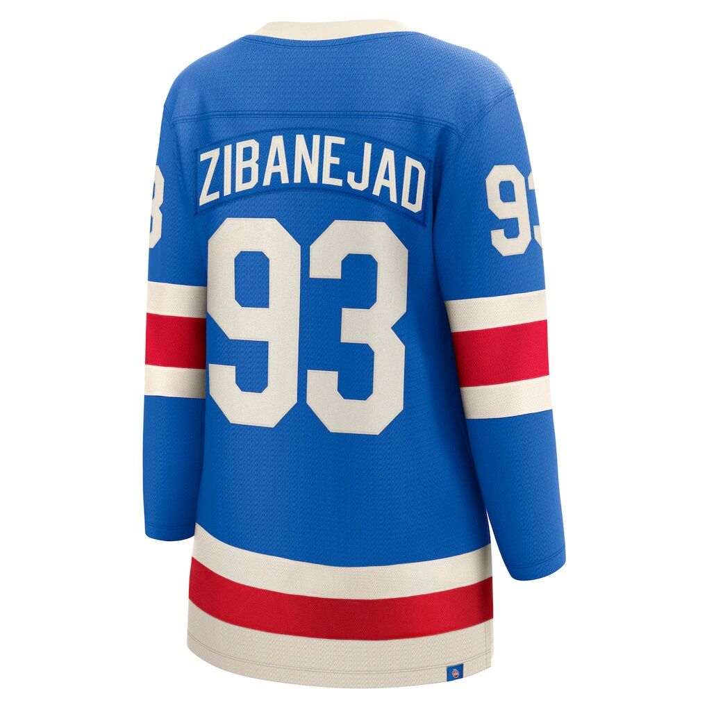 Mika Zibanejad New York Rangers Fashion7 Women's Centennial Breakaway Jersey