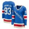Mika Zibanejad New York Rangers Fashion7 Women's Centennial Breakaway Jersey - Blue - Front View