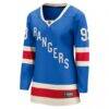 Mika Zibanejad New York Rangers Fashion7 Women's Centennial Breakaway Jersey - Blue - Side View