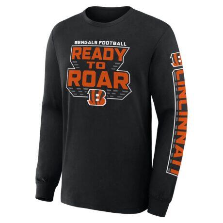 Cincinnati Bengals Fanatics Hometown Sweep Legacy Long Sleeve T-Shirt - Black - Front View