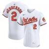 Gunnar Henderson Baltimore Orioles Nike Home Elite Jersey - White - Front View