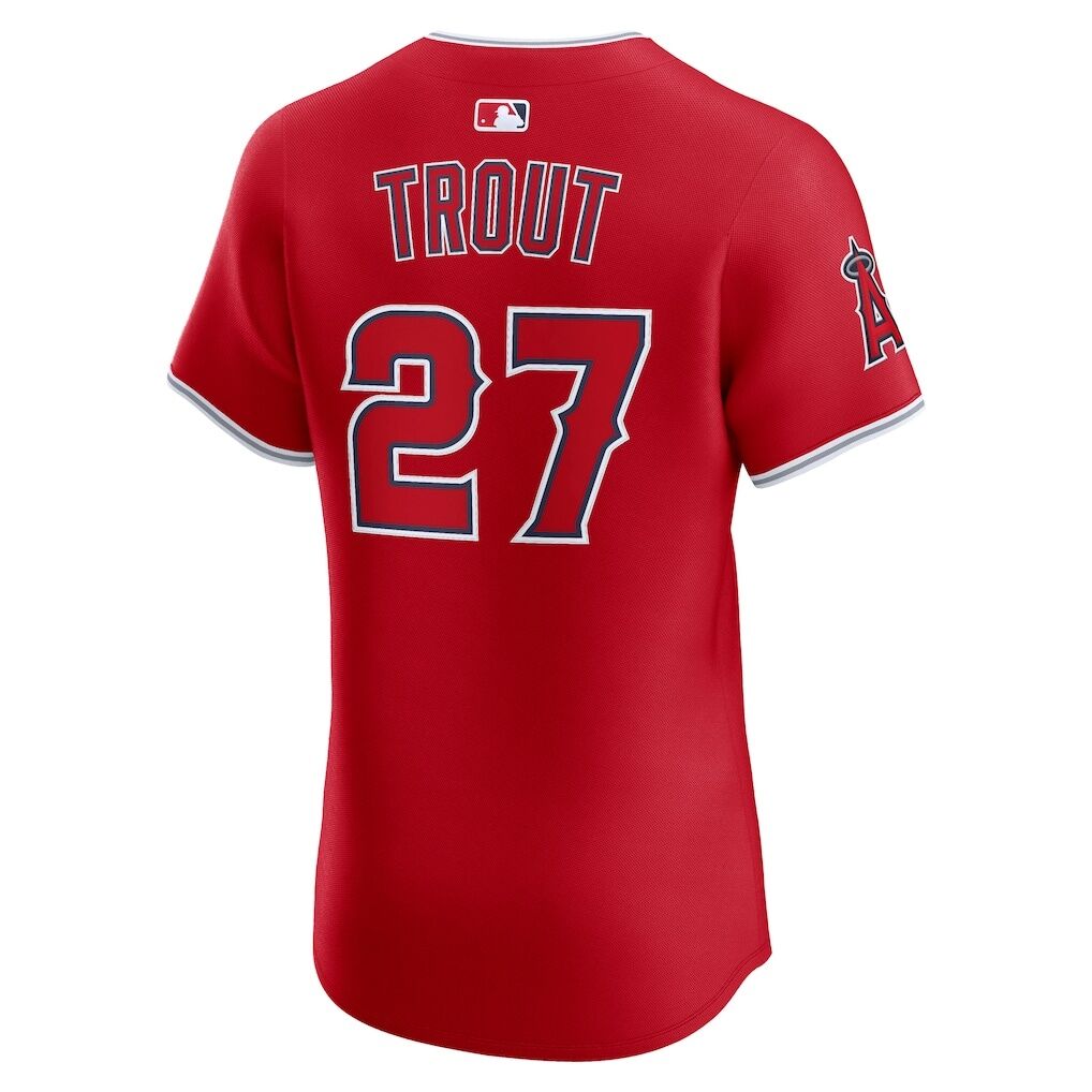 Mike Trout Los Angeles Angels Nike Alternate Elite Jersey