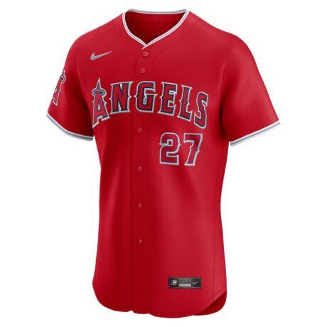 Mike Trout Los Angeles Angels Nike Alternate Elite Jersey