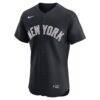 Aaron Judge New York Yankees Nike Alternate Elite Jersey - Navy - Side View