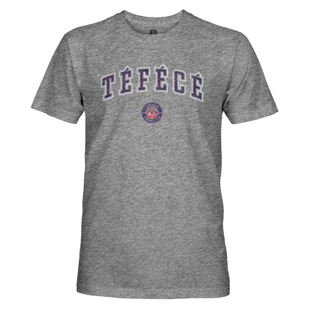Toulouse 1863FC Tri-Blend Slub Short Sleeve T-Shirt - Heather Gray