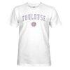 Toulouse 1863FC Wordmark Cotton Slub T-Shirt - White - Side View