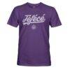 Toulouse 1863FC Script Short Sleeve Cotton T-Shirt - Purple - Side View
