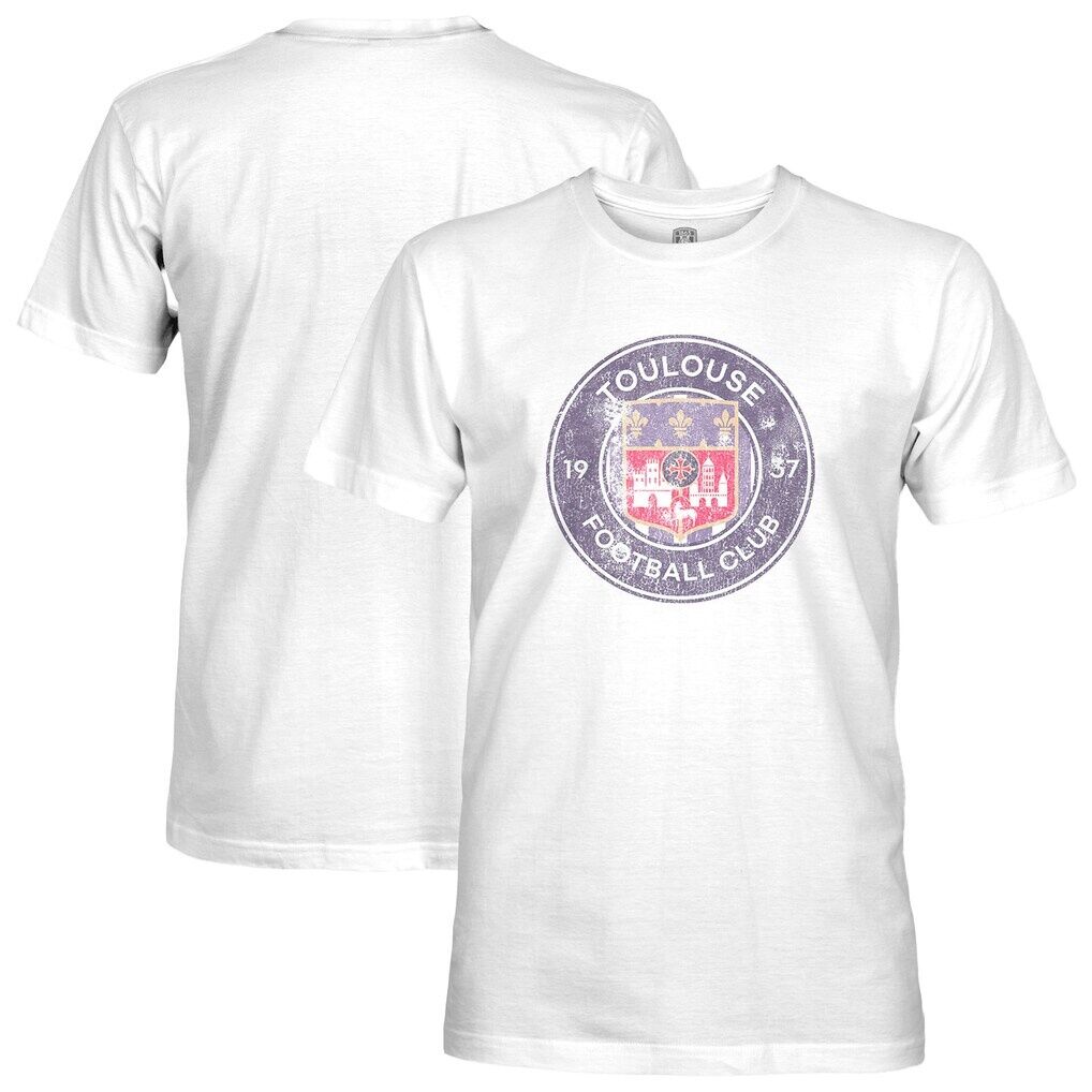 Toulouse 1863FC Badge Short Sleeve Cotton Slub T-Shirt