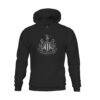 Newcastle United 1863FC Youth Mono Badge Fleece Pullover Hoodie - Black - Side View