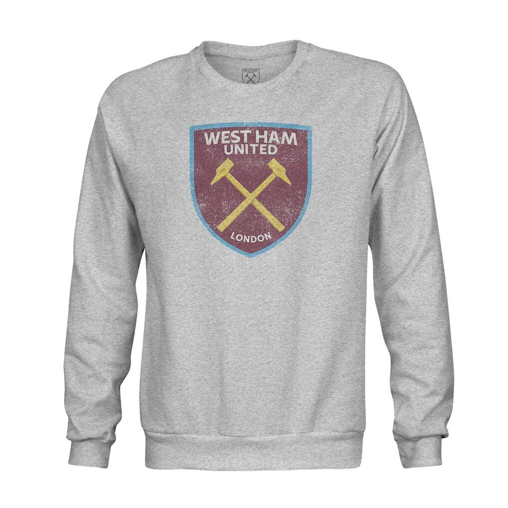 West Ham United 1863FC Pullover Crewneck Sweatshirt - Heather Gray