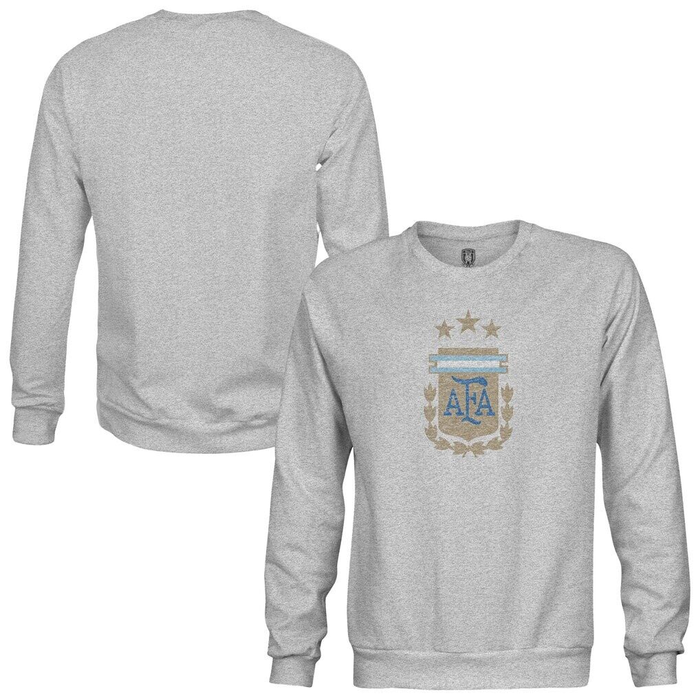 Argentina National Team 1863FC Pullover Crewneck Sweatshirt - Heather Gray