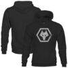 Wolverhampton Wanderers 1863FC Youth Pullover Hoodie - Black - Front View