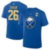 Rasmus Dahlin Buffalo Sabres Fanatics Authentic Stack Name & Number T-Shirt - - Front View