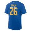 Rasmus Dahlin Buffalo Sabres Fanatics Authentic Stack Name & Number T-Shirt - - Side View