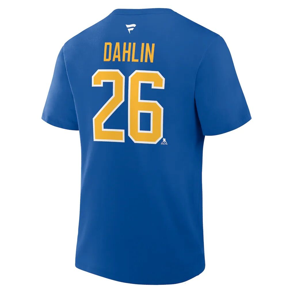 Rasmus Dahlin Buffalo Sabres Fanatics Authentic Stack Name & Number T-Shirt – Royal
