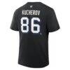 Nikita Kucherov Tampa Bay Lightning Fashion7 Authentic Stack Name & Number T-Shirt - Black - Detail View