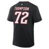 Tage Thompson Buffalo Sabres Fanatics Authentic Stack Name & Number T-Shirt - Black - Side View