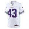 Andrew Van Ginkel Minnesota Vikings Nike Alternate Game Jersey - White - Side View