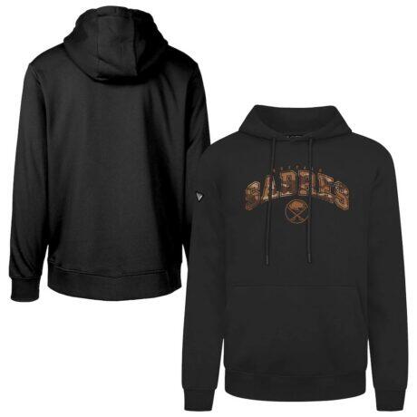 Buffalo Sabres Levelwear Pullover Hoodie - Black - Front View