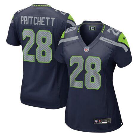 Nehemiah Pritchett Seattle Seahawks Nike Women's Team Game Jersey - - Front View