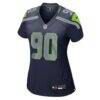 Jarran Reed Seattle Seahawks Nike Women's Team Game Jersey - College Navy - Side View