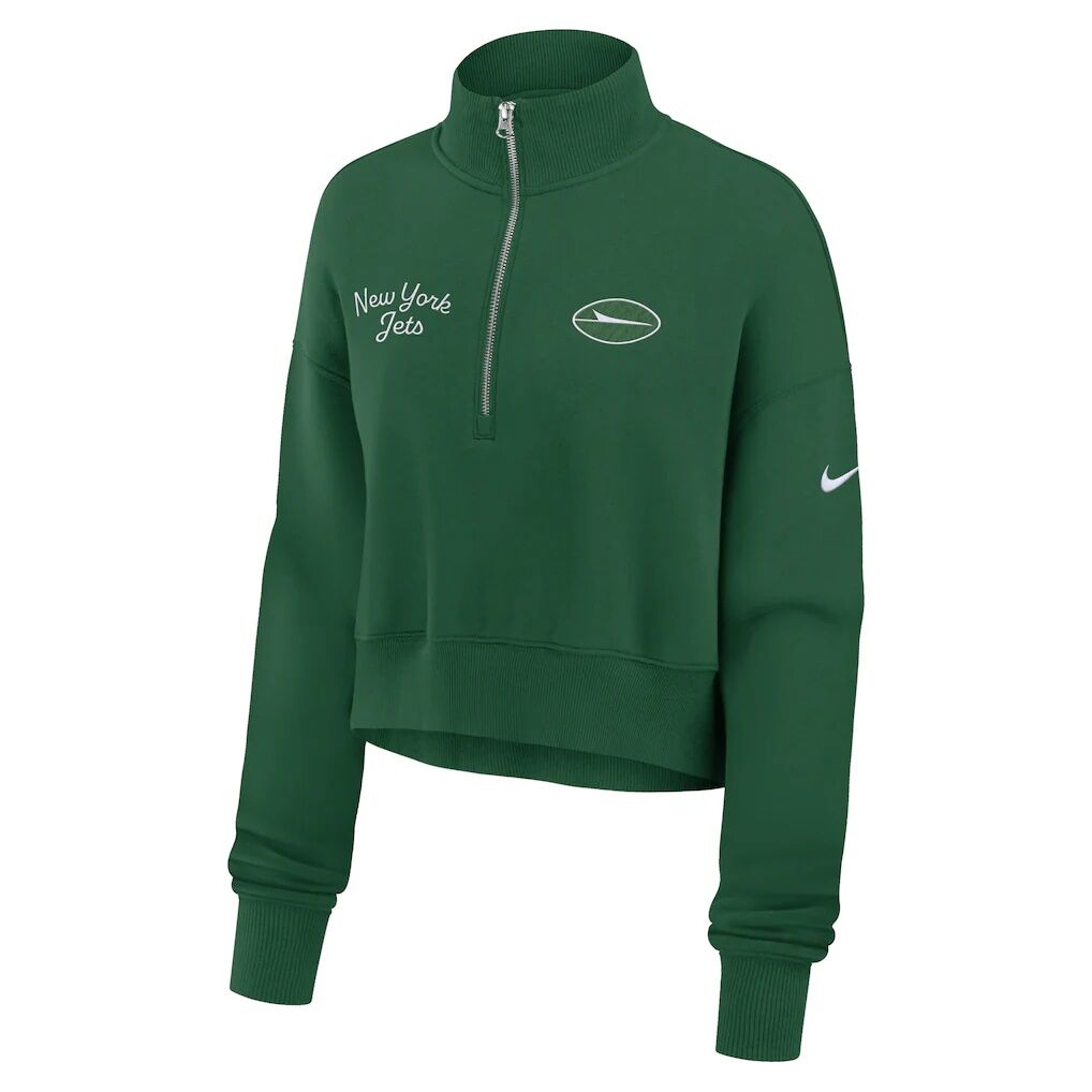 New York Jets Nike Women's Primetime Phoenix Half-Zip Sweatshirt