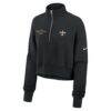 New Orleans Saints Nike Women's Primetime Phoenix Half-Zip Sweatshirt - Black - Alt1