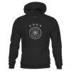 Germany National Team 1863FC Youth Mono Badge Fleece Pullover Hoodie - Black - Side View